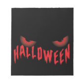 Halloween Beängstigend Eyes Notizblock (Vorderseite)