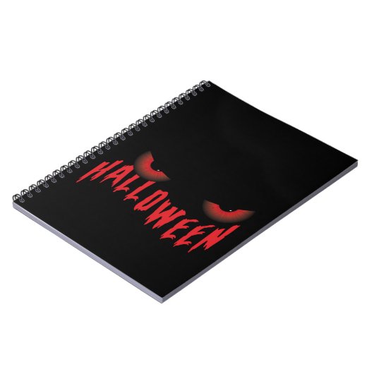 Halloween Beängstigend Eyes Notizblock (Linke Seite)