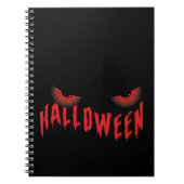 Halloween Beängstigend Eyes Notizblock (Vorderseite)