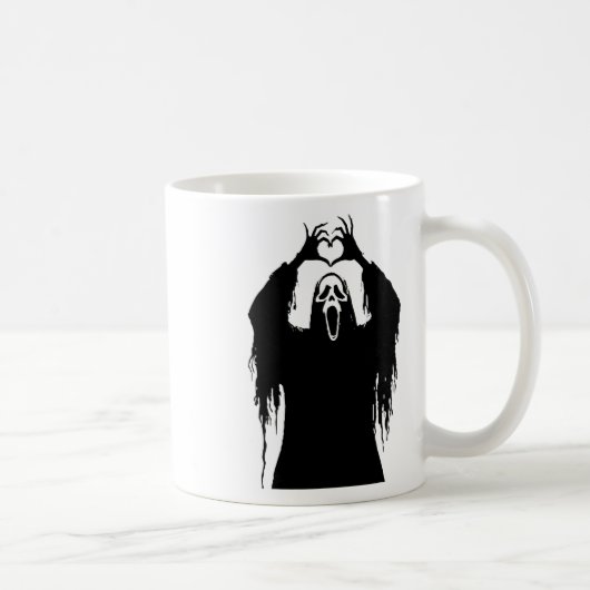 Halloween Beängstigend Face Horror Poster Kaffeetasse (Rechts)