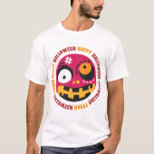Halloween-Beängstigend-Face T-Shirt (Vorderseite)