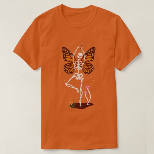 Halloween Beängstigend Fairy Ghosts Skelettons Hex T-Shirt (Design vorne)