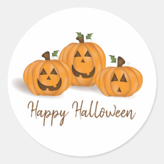 Halloween Beängstigend Funny Niedlich Pumpkin Whim Runder Aufkleber