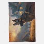 Halloween Beängstigend Geschirrtuch (Vertikal)