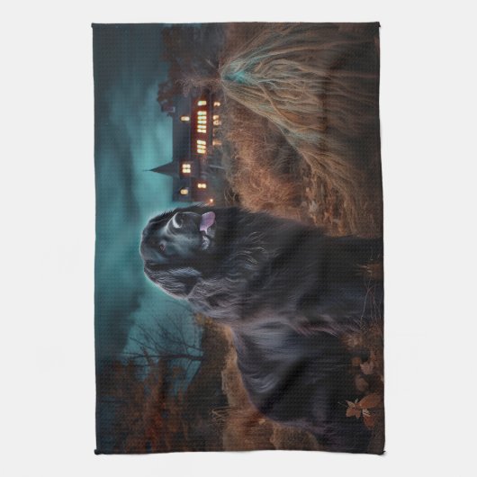 Halloween Beängstigend Geschirrtuch (Vertikal)