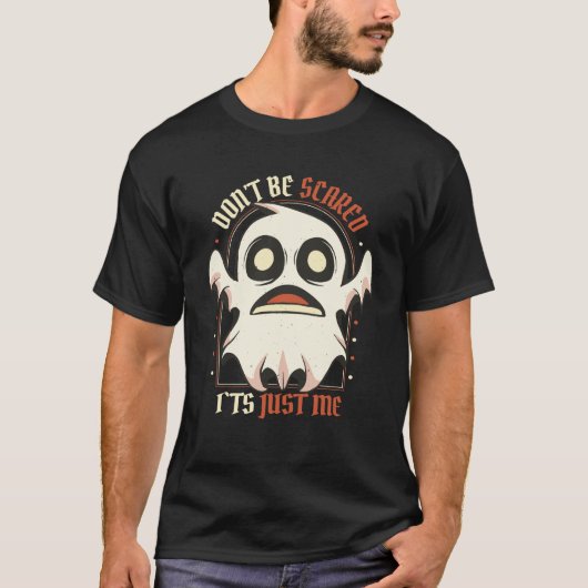 Halloween Beängstigend Ghost Cartoon T-Shirt (Vorderseite)