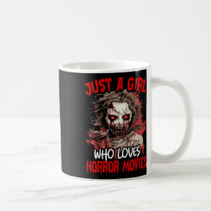 Halloween Beängstigend Ghost Just A Girl Wer Liebe Kaffeetasse
