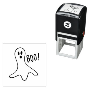 Halloween Beängstigend Ghost Self Inking Rubber Br Permastempel