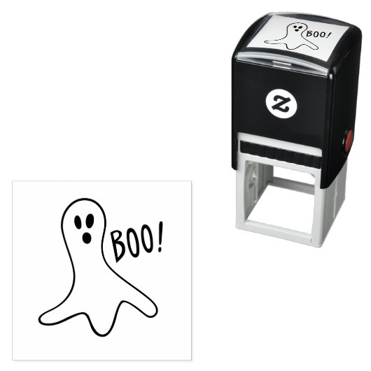 Halloween Beängstigend Ghost Self Inking Rubber Br Permastempel (Beispiel)