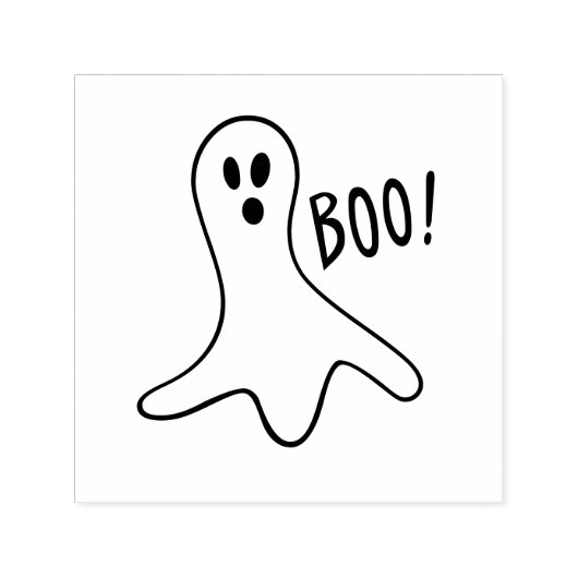 Halloween Beängstigend Ghost Self Inking Rubber Br Permastempel (Design)