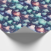 Halloween Beängstigend Ghost und Goblins Geschenkpapier (Ecke)