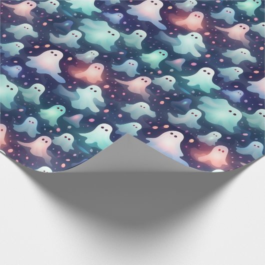 Halloween Beängstigend Ghost und Goblins Geschenkpapier (Ecke)