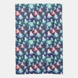 Halloween Beängstigend Ghost und Goblins Geschirrtuch