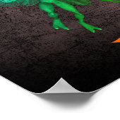 Halloween Beängstigend Goblin Grabstein Personalis Poster (Ecke)