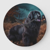 Halloween Beängstigend Große Wanduhr (Vorderseite)