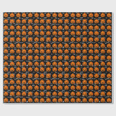 Halloween Beängstigend-Jack-O-Lantern-Custom Geschenkpapier (Flach)