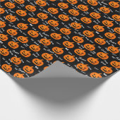 Halloween Beängstigend-Jack-O-Lantern-Custom Geschenkpapier (Ecke)