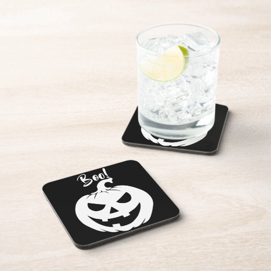 Halloween Beängstigend-Jack-O-Lantern-Custom Getränkeuntersetzer (Rechte Seite)
