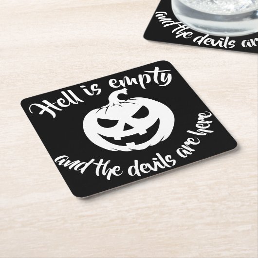 Halloween Beängstigend-Jack-O-Lantern-Custom Rechteckiger Pappuntersetzer (angewinkelt)