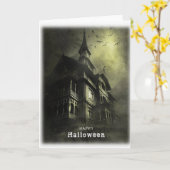 Halloween-beängstigend Karte (Gelbe Blume)