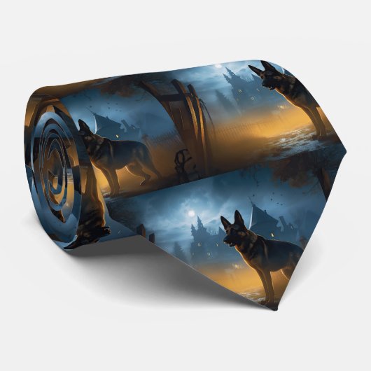 Halloween Beängstigend Krawatte (Gerollt)