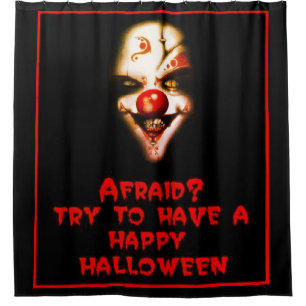 Halloween Beängstigend Mask Duschvorhang