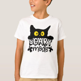 Halloween-Beängstigend-Mode-Katzenart T-Shirt