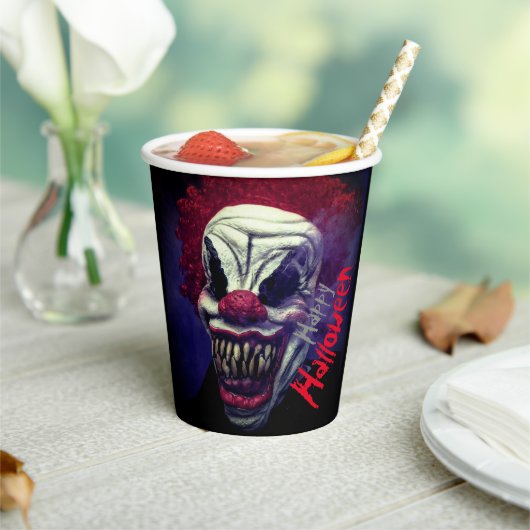 Halloween Beängstigend Monster Clown Pappbecher (In Situ)