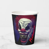 Halloween Beängstigend Monster Clown Pappbecher (Rückseite)