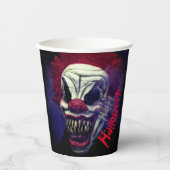Halloween Beängstigend Monster Clown Pappbecher (Vorderseite)