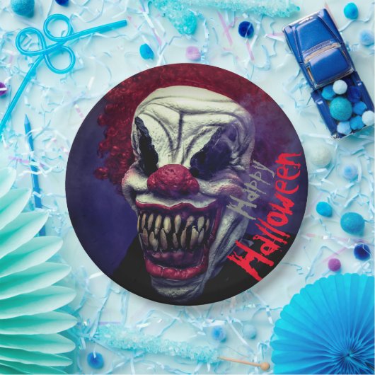 Halloween Beängstigend Monster Clown Pappteller (Party)