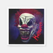 Halloween Beängstigend Monster Clown Serviette (Vorderseite)