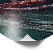 HALLOWEEN BEÄNGSTIGEND MONSTER COSTUME PARTY FOTODRUCK (Ecke)