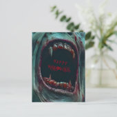 HALLOWEEN BEÄNGSTIGEND MONSTER COSTUME PARTY POSTKARTE (Stehend Vorderseite)