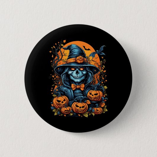 Halloween-Beängstigend-Nachtkostüm Button (Vorderseite)