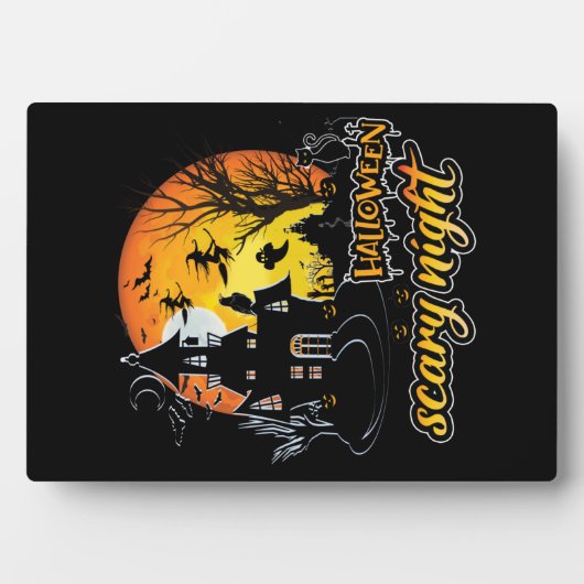 Halloween Beängstigend Night Fotoplatte (Vorderseite)