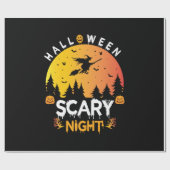 Halloween Beängstigend Night Geburtstag Geschenkpapier (Flach)