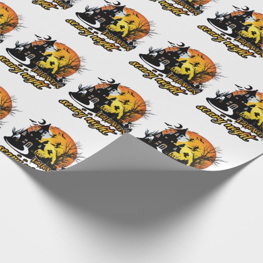 Halloween Beängstigend Night Geschenkpapier (Ecke)