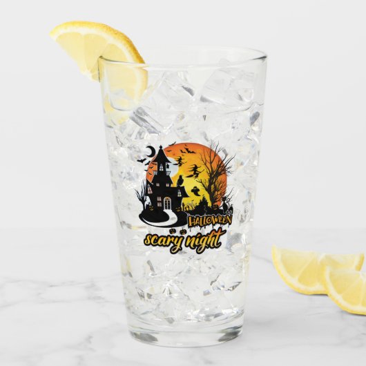 Halloween Beängstigend Night Glas (Vorderseite Ice)