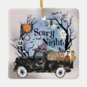 Halloween Beängstigend Night Keramikornament (Vorderseite)