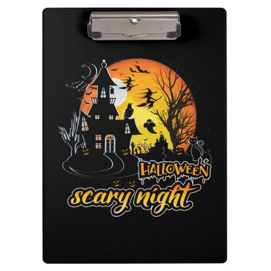 Halloween Beängstigend Night Klemmbrett (Vorderseite)