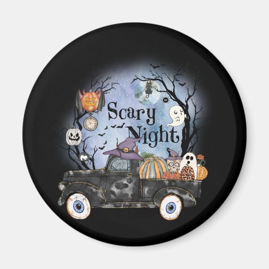 Halloween Beängstigend Night Magnet (Vorne)
