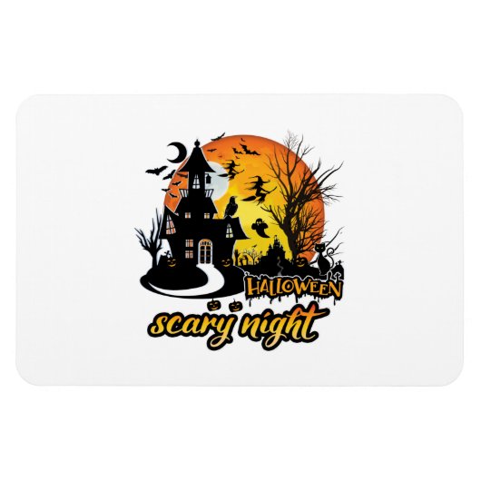 Halloween Beängstigend Night Magnet (Horizontal)