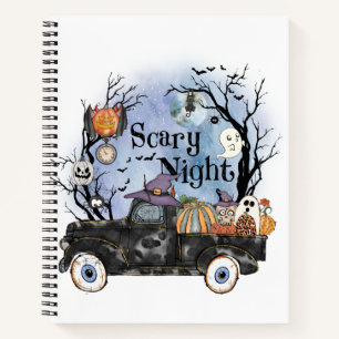 Halloween Beängstigend Night Notizblock