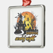 Halloween Beängstigend Night Ornament Aus Metall (Links)