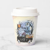 Halloween Beängstigend Night Pappbecher (Rückseite)