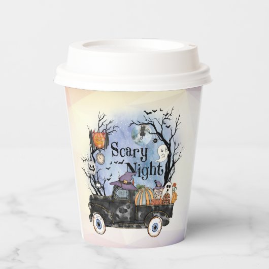 Halloween Beängstigend Night Pappbecher (Vorderseite)