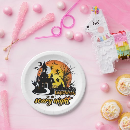 Halloween Beängstigend Night Pappteller (Party)