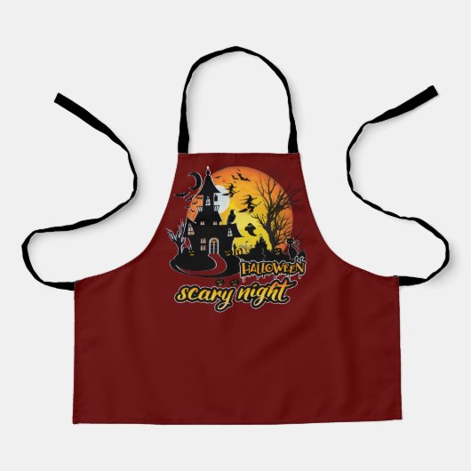 Halloween Beängstigend Night Schürze (Vorderseite)