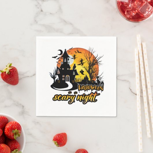 Halloween Beängstigend Night Serviette (Beispiel)